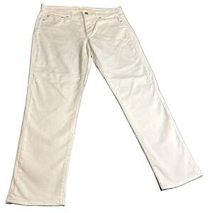 Gap 1969 Best Girlfriend Jeans Womens 28 White Slim Ankle Stretch Denim